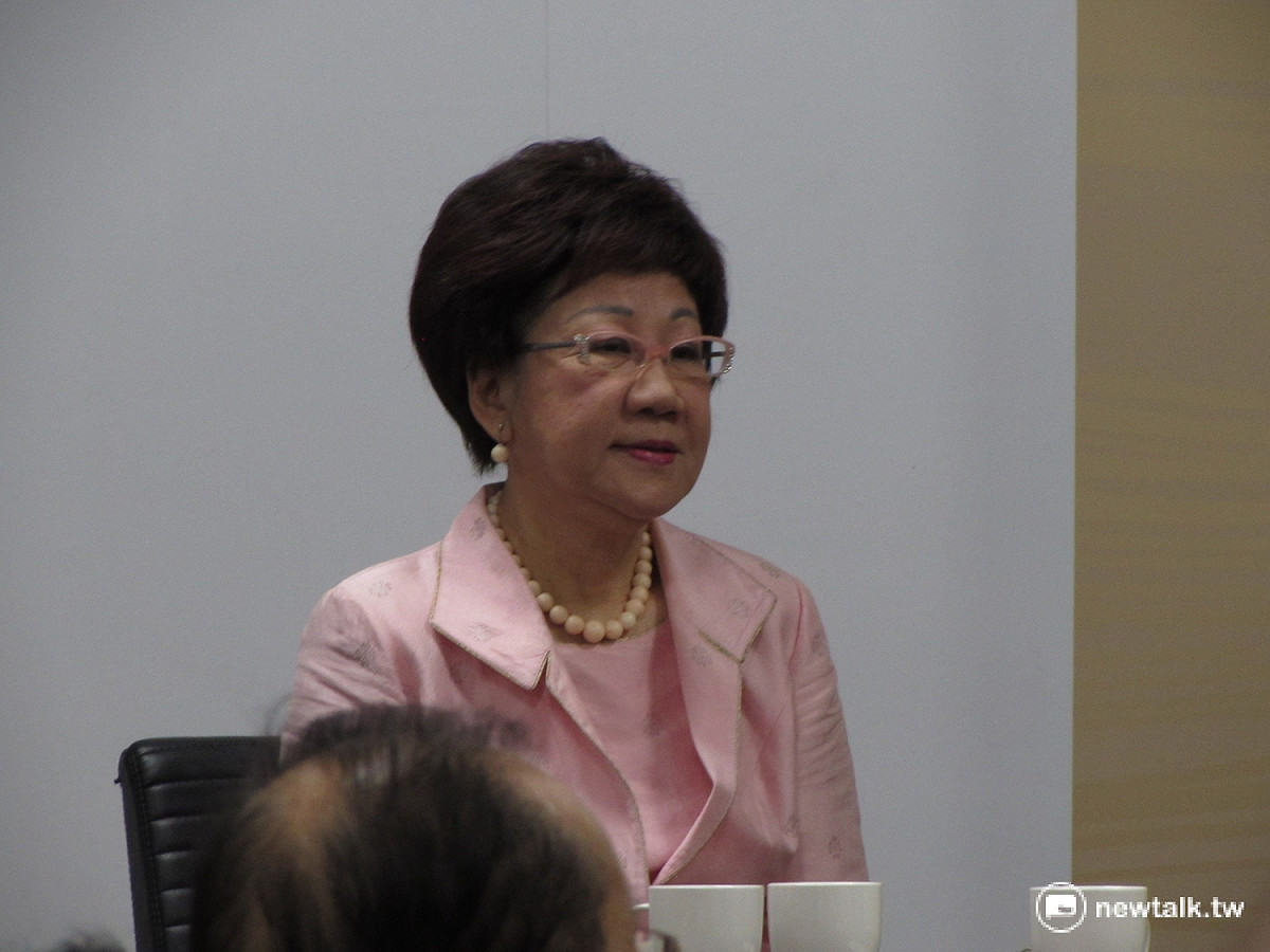 前副總統呂秀蓮4日出席國史館「非典型副總統呂秀蓮」新書發表會。 圖：邱珮文/攝