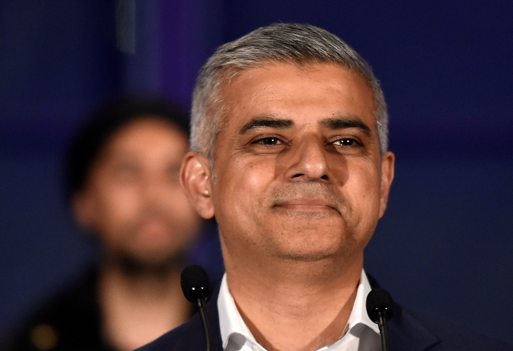 英國選出首位穆斯林市長沙迪克汗。 圖：達志影像/路透社
