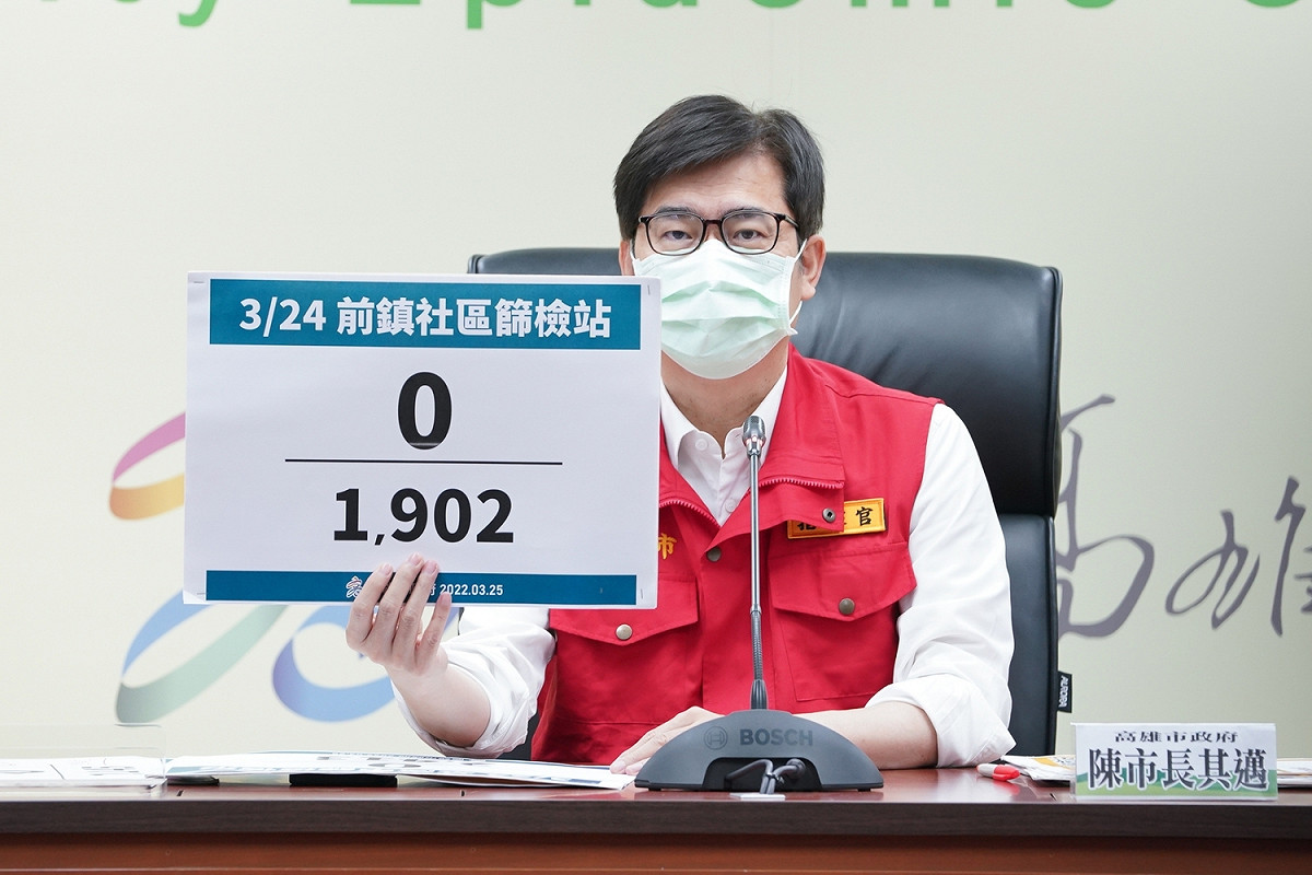 陳其邁表示會繼續監測疫情。 圖：高雄市政府提供