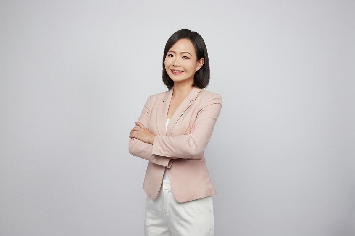 徐小媚說，決定參選要讓我的兩個孩子看見民主的現狀與未來。願自己的投入，能讓民眾繼續相信素人政治，並開始期待台灣在10年、20年後的希望。 徐小媚/提供