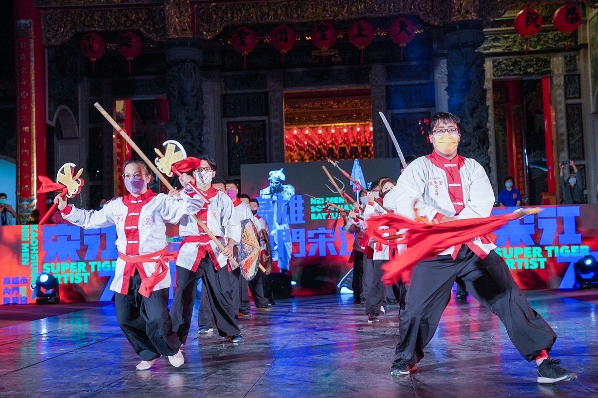 開幕宋江陣表演。 圖：高雄市觀光局提供