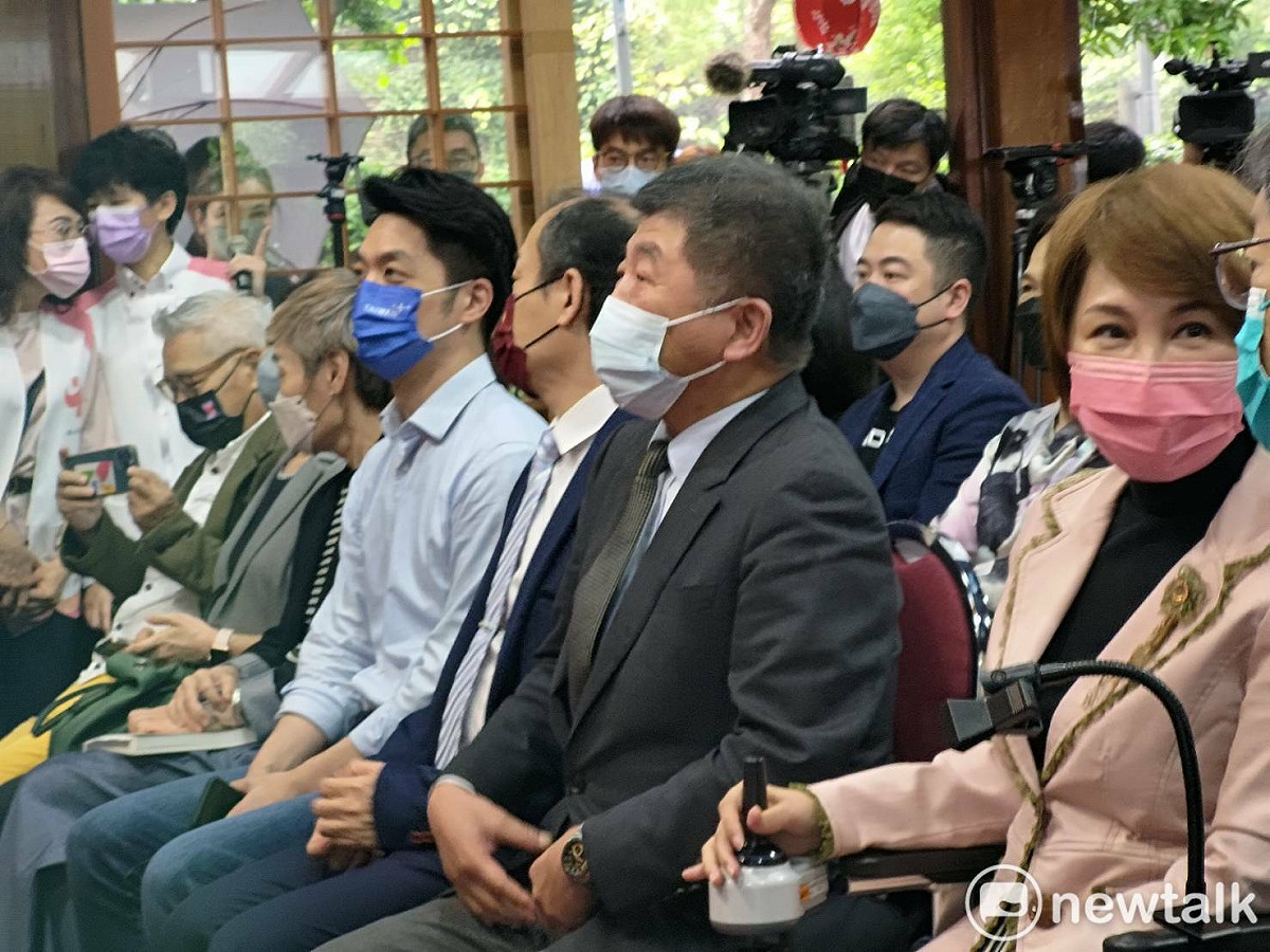 衛福部長陳時中與蔣萬安一同出席公開活動。 圖：黃建豪/攝