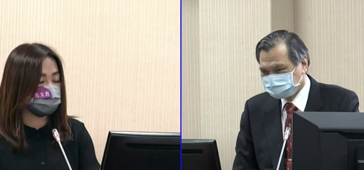 針對馬文君質疑蓬佩奧在任時與卸任後，對台言論、實質做為相互矛盾，陳明通諷刺道：「蘇起不也如此？」。 圖：擷自國會頻道