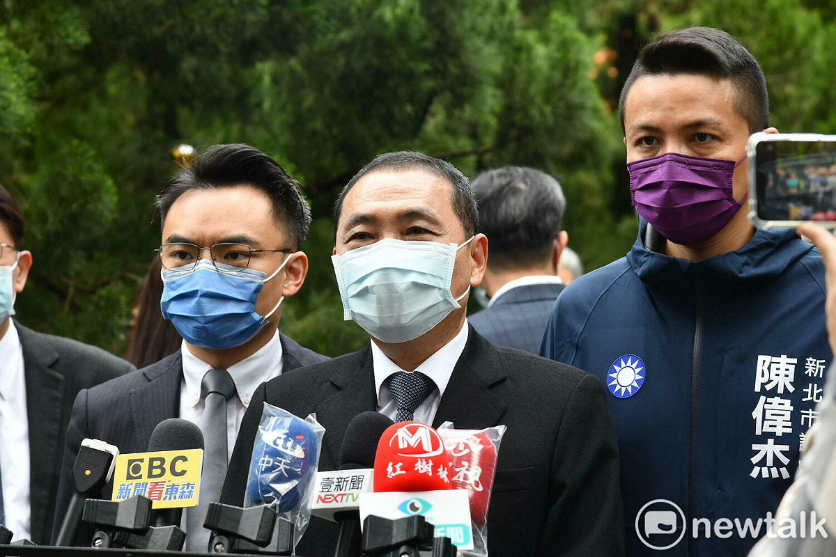 侯友宜表示，今日新北有新增7例個案，呼籲有疑慮民眾可至社區篩檢站採檢。 圖：林昀真/攝