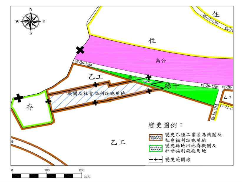 三重永德段社宅變更示意圖。 圖：新北市城鄉局提供