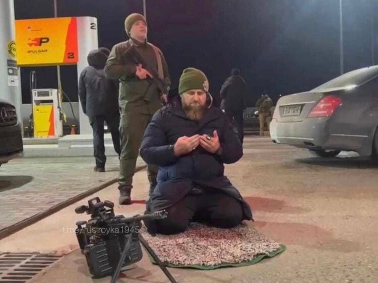 車臣士兵被目擊處決身負重傷的俄羅斯士兵，圖為車臣總統卡德羅夫。 圖:翻攝自Telegram