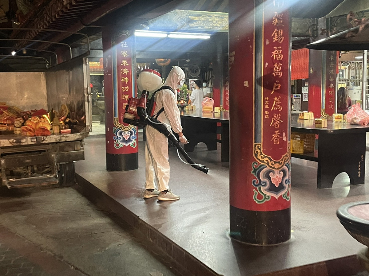 衛生局表示，確診者足跡局皆已通知業者完成環境清消。 圖：南投縣衛生局提供