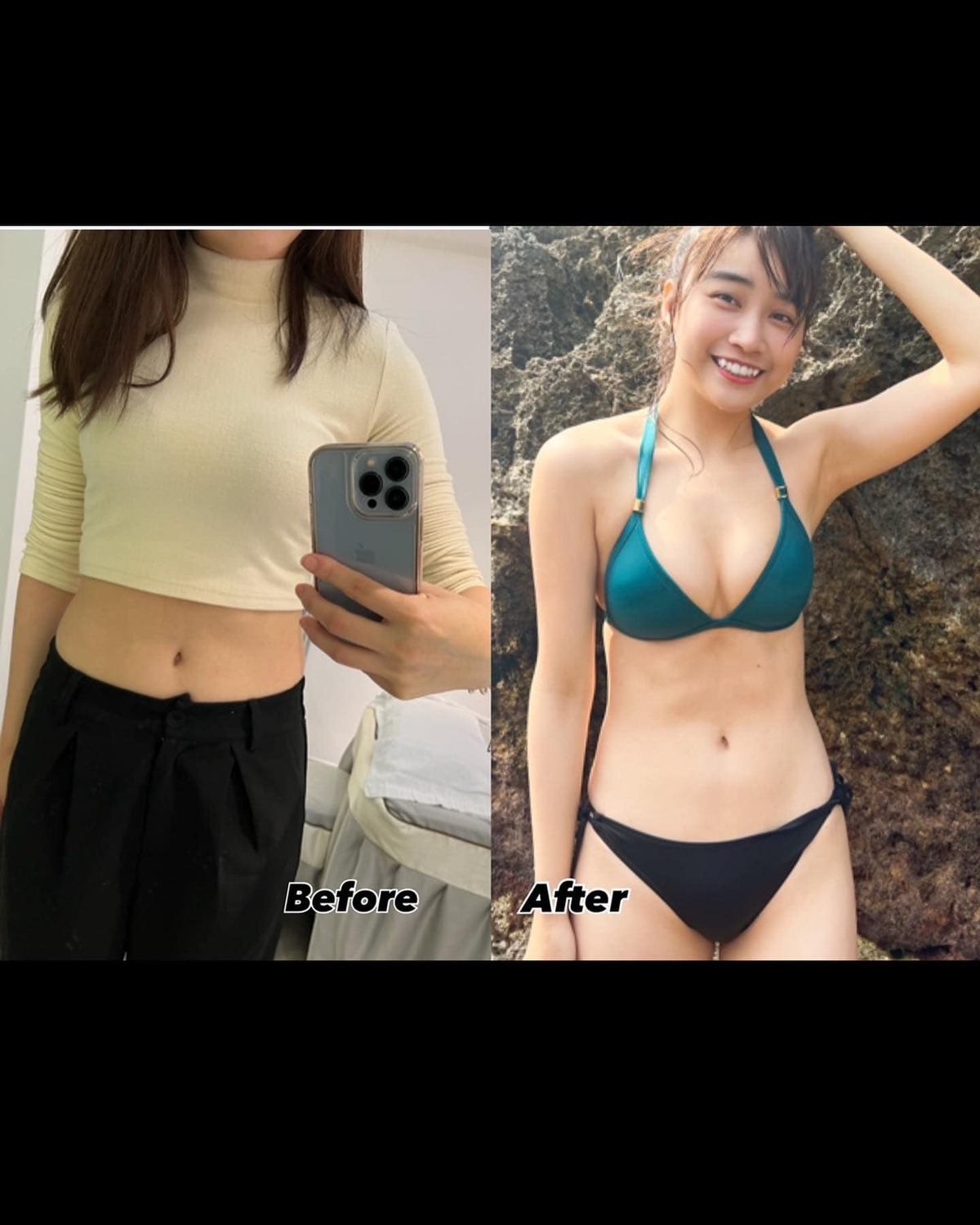 陳伊曬出對比照。 圖：翻攝自陳伊IG(@bobeyiyi)