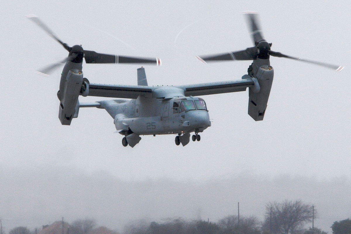 V-22 魚鷹式傾斜旋翼機。 圖：翻攝自維基百科