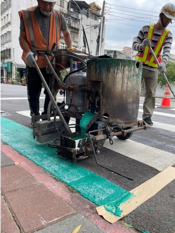 交通局加強北大國小通學巷設施。 圖：新北市交通局提供