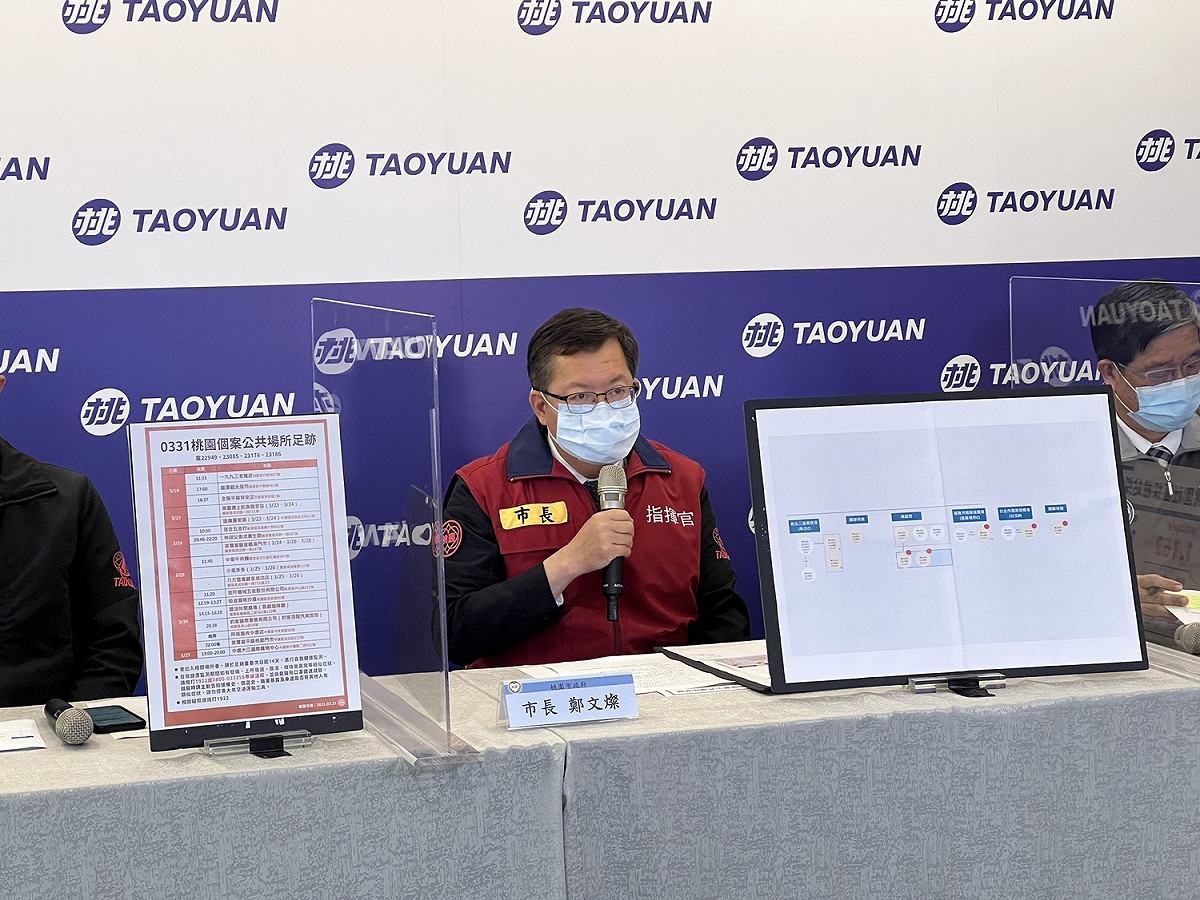 鄭文燦建議民眾若有長時間旅行，回到職場或家裡後，最好能做快篩，保護自己也保護他人。 圖：桃園市政府／提供