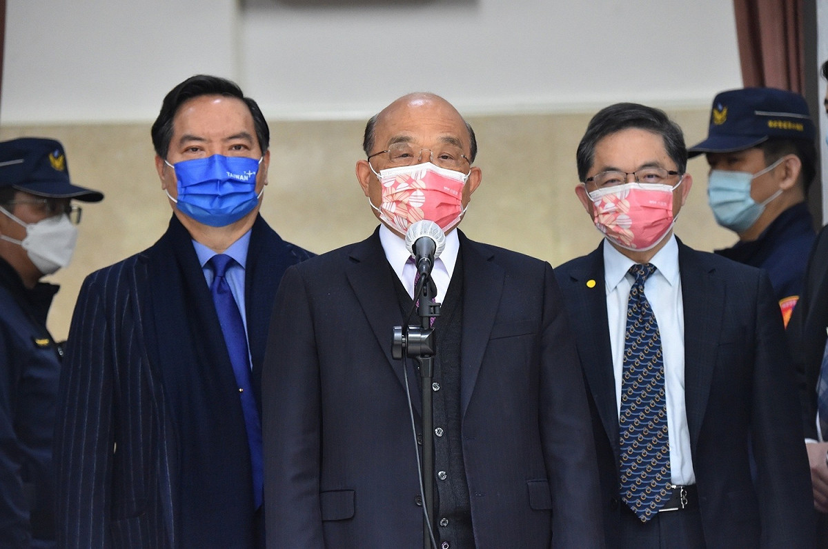 蘇貞昌今赴立法院備詢。 圖：行政院提供