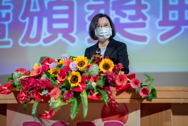蔡英文總統今（1）日上午出席「主計節慶祝活動暨頒獎典禮」。 圖：總統府提供