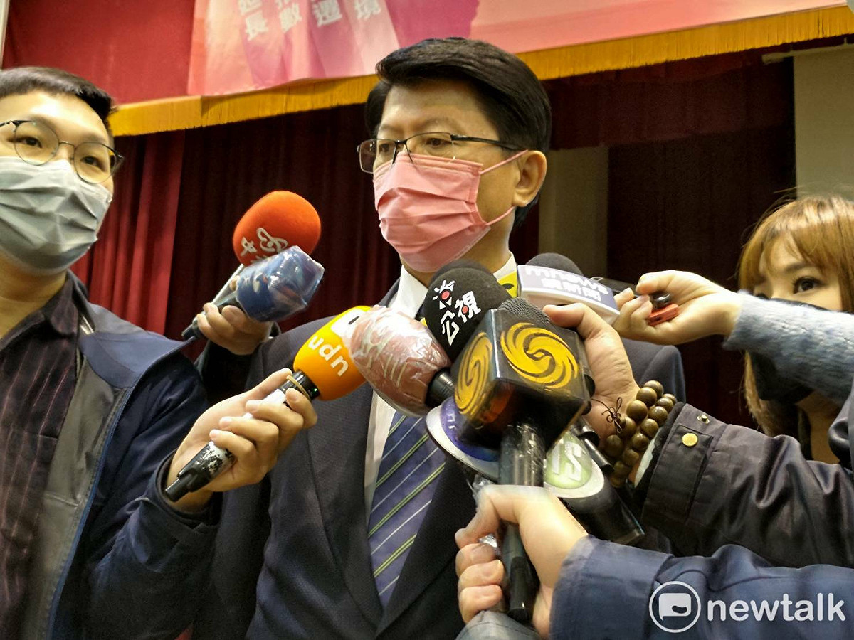 國民黨台南市長參選人謝龍介。 圖：黃建豪/攝