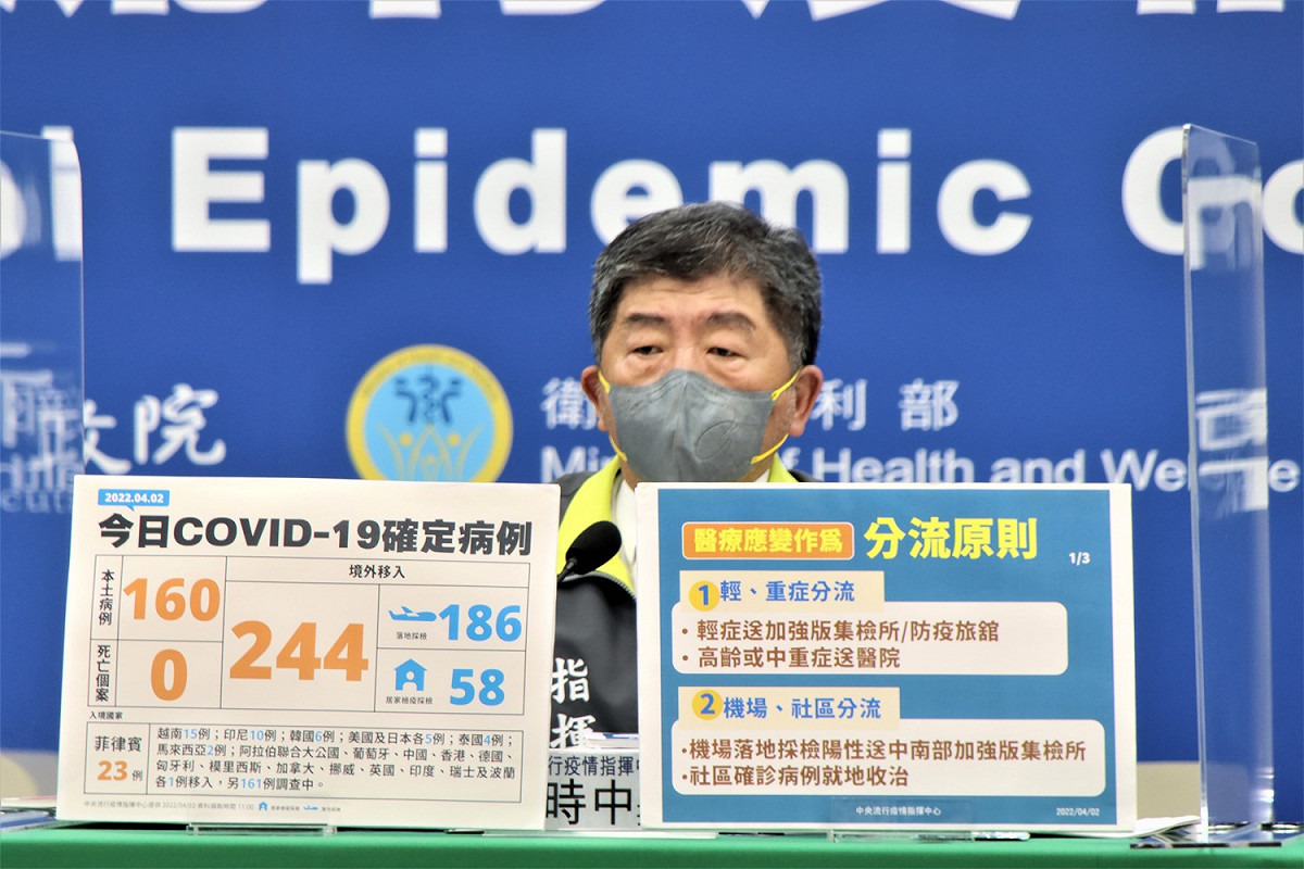 中央流行疫情指揮中心指揮官陳時中宣布，北北基桃於3天內恢復開設專責病房。 圖：中央流行疫情指揮中心／提供