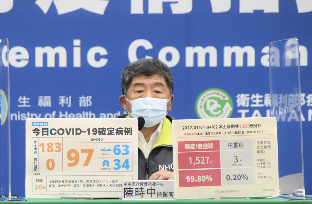 中央流行疫情指揮中心指揮官陳時中 圖：中央流行疫情指揮中心/提供