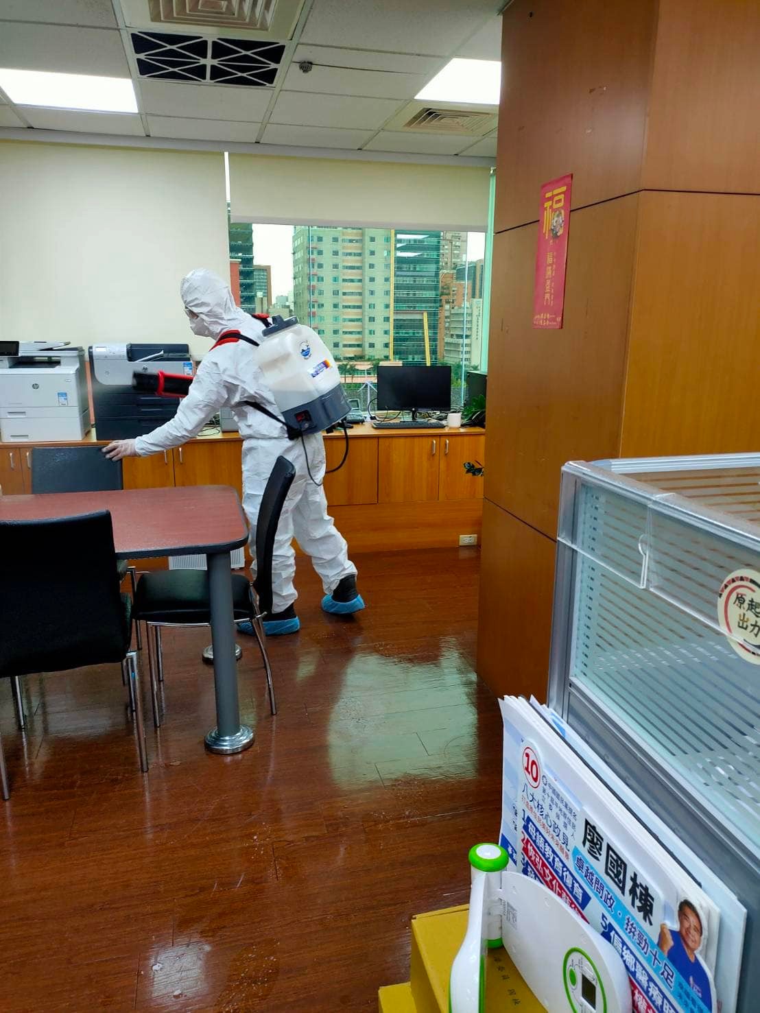 游錫堃表示，立院已先依循可能足跡進行消毒，請大家謹慎防疫，但不須過度慌張。 圖：翻攝游錫堃臉書
