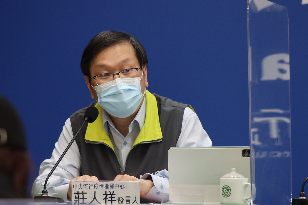 中央流行疫情指揮中心發言人莊人祥。 圖：中央流行疫情指揮中心/提供