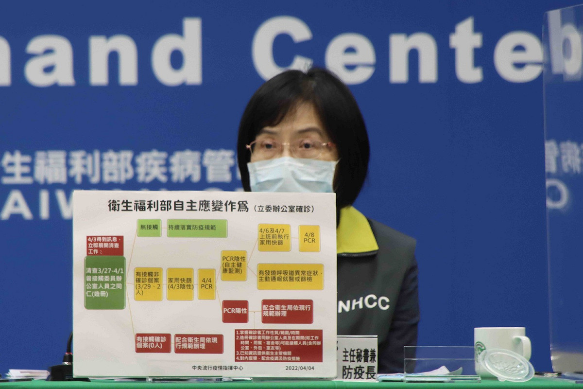 衛福部主任秘書兼防疫長張雍敏。 圖：中央疫情流行指揮中心／提供