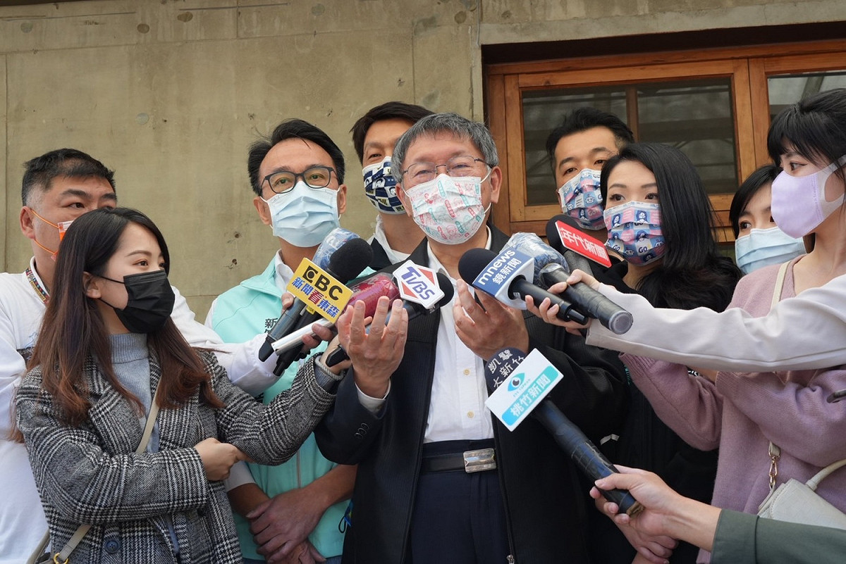 民眾黨主席、台北市長柯文哲赴新竹參訪。 圖：民眾黨 / 提供