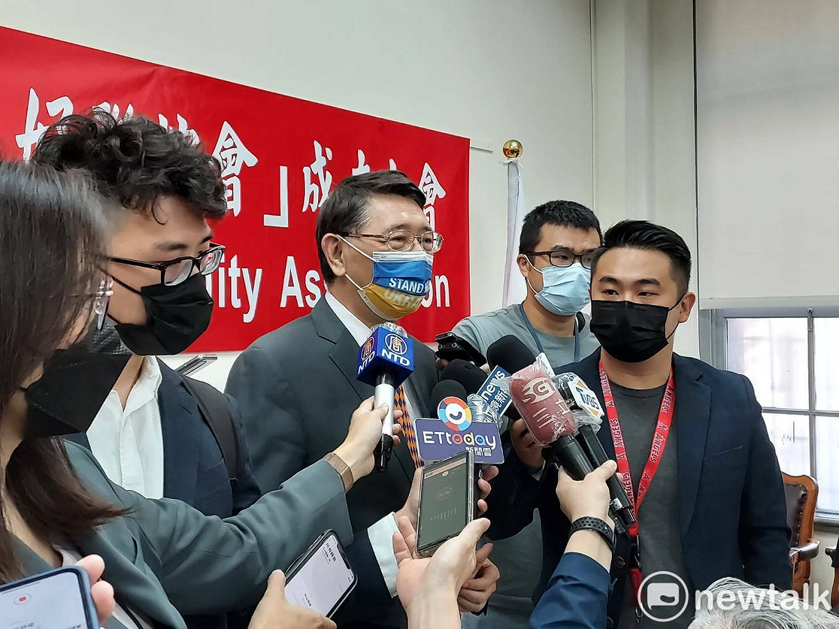 立法院秘書長林志嘉出面受訪。 圖:陳佩君/攝