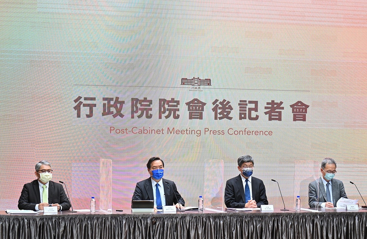 行政院今（7）日召開院會後記者會。 圖：行政院提供