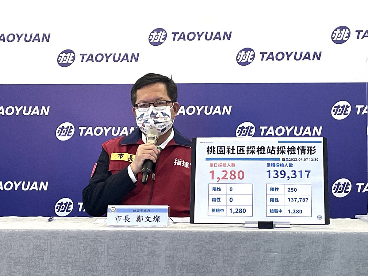 鄭文燦表示，輕症和重症要分流以減少醫院的負擔。 圖：桃園市政府／提供