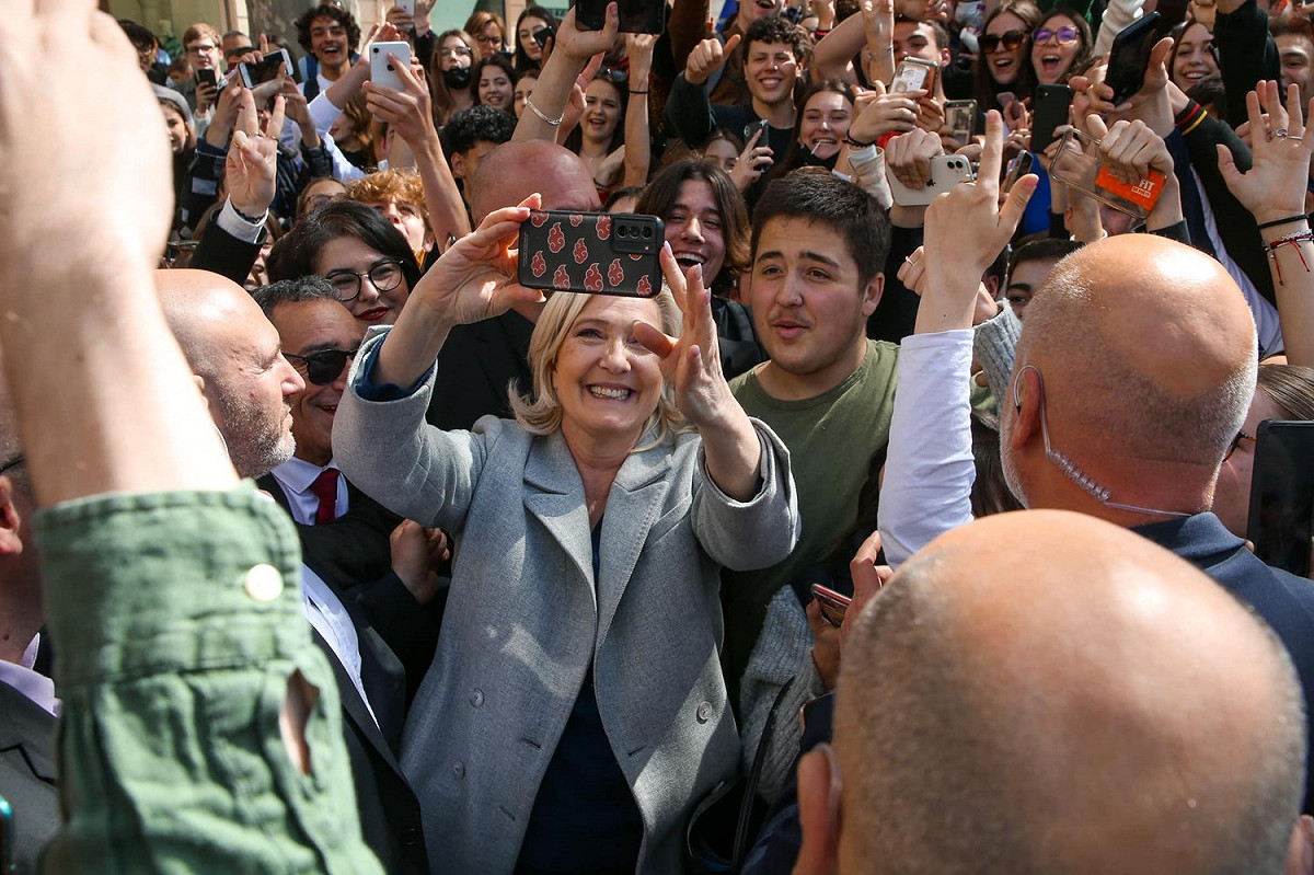「國民聯盟」總統人選勒彭（Marine Le Pen）。