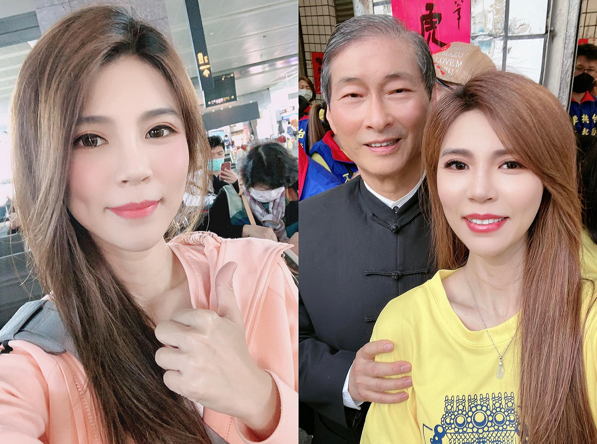 張懷媗PO出與張安樂的合照，透露這是她第一次參與遶境。 圖：翻攝自張懷媗Bella臉書
