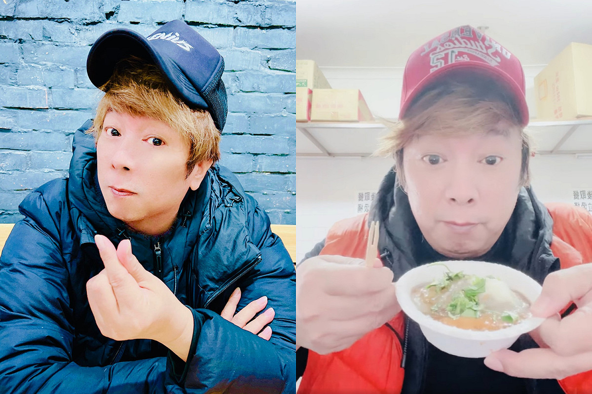 曹西平說自己手中的肉圓一顆只要30元，且賣這種台灣小吃的還是「新住民」。 圖：翻攝自曹西平臉書粉專