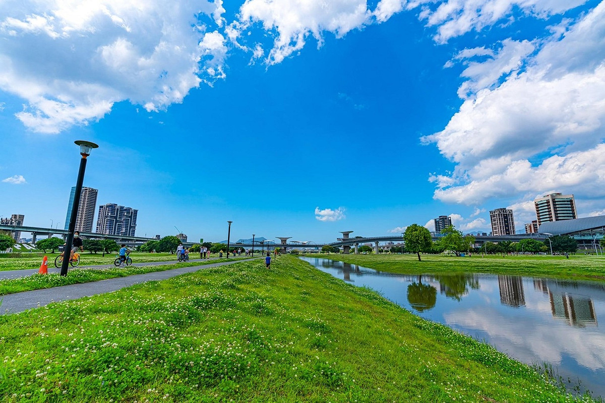 二重自行車。 圖：新北市水利局提供
