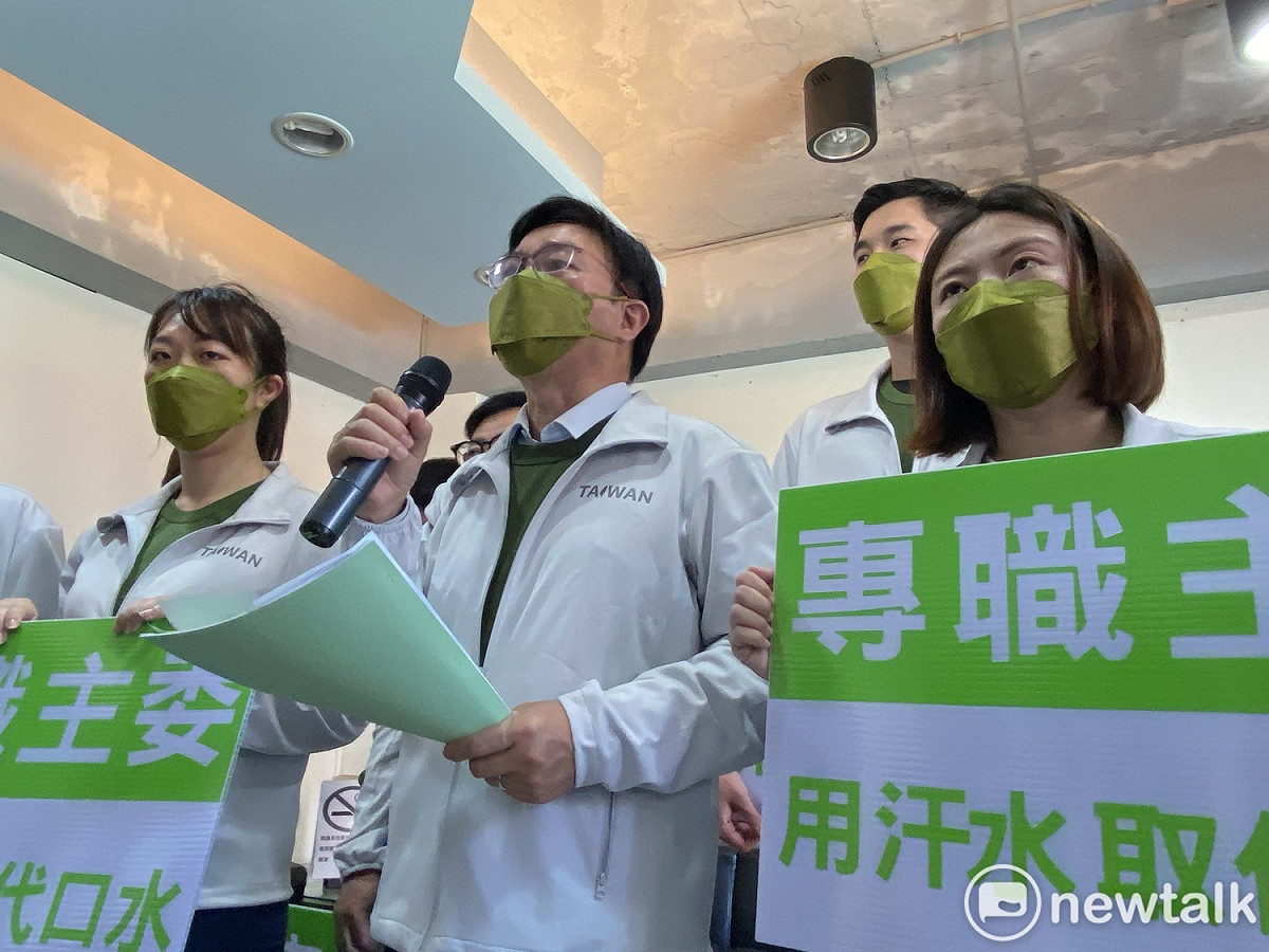 參選民進黨台北市黨部主委張茂楠。 圖：周煊惠 / 攝