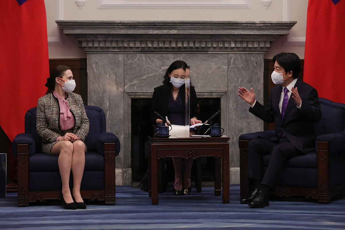 副總統賴清德12日接見台瑞典國會議員協會訪問團。 圖：總統府提供