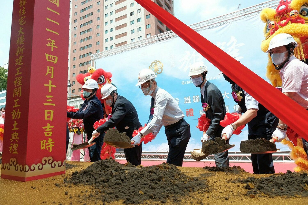 陳純敬出席開工動土儀式。 圖：新北市都更處提供