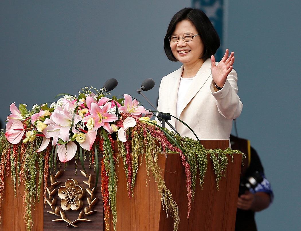 民進黨總統當選人蔡英文20日宣誓就職，並發表5、6千字的就職演說。 圖：達志影像/路透社資料照片