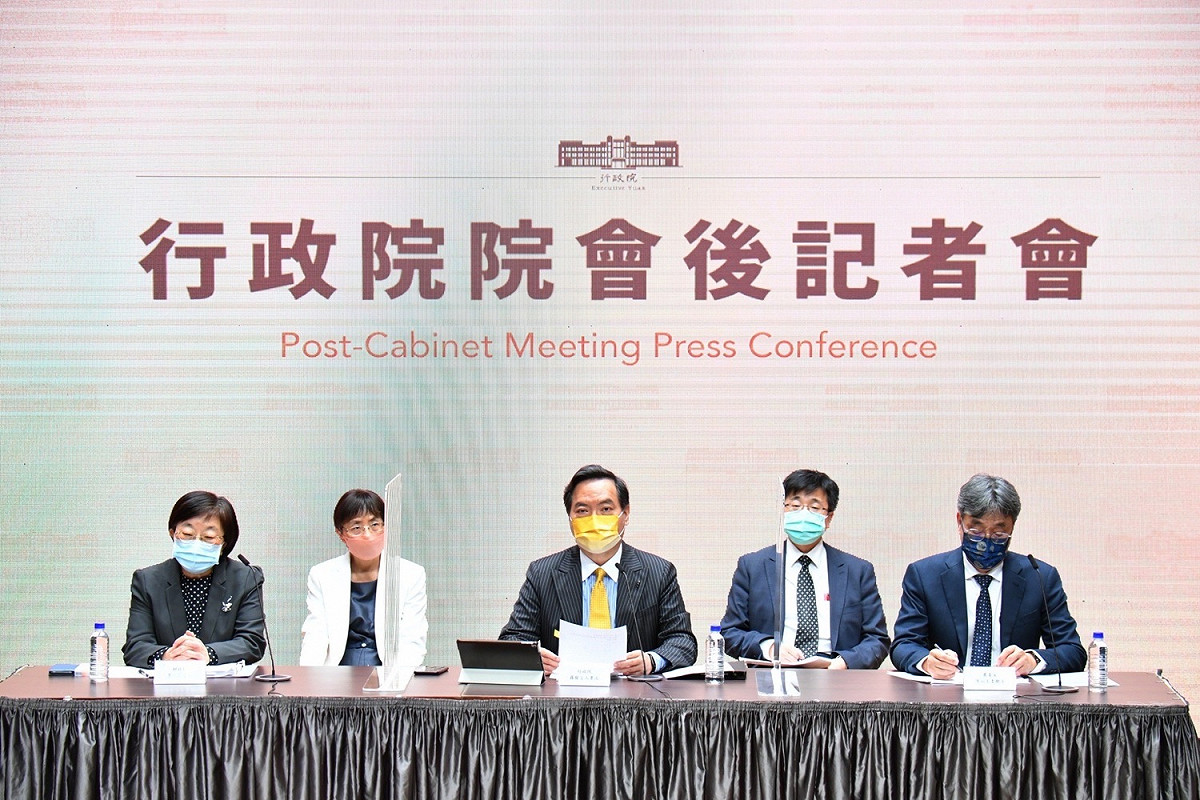 行政院今（14）天召開院會後記者會。 圖：行政院提供