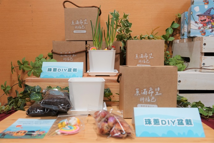蔥滿幸福DIY盆栽。