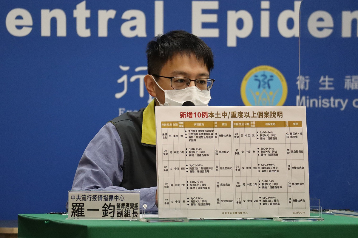 醫療應變組副組長羅一鈞。 圖：中央流行疫情指揮中心/提供