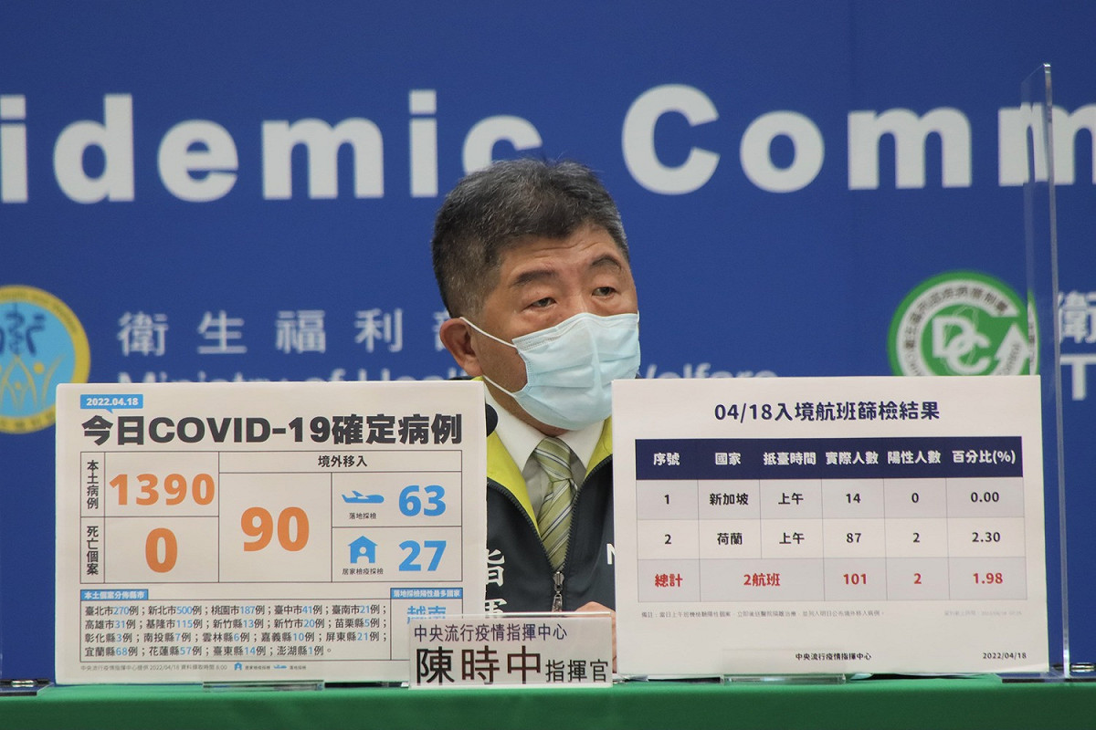中央流行疫情指揮中心指揮官陳時中。 圖：中央流行疫情指揮中心／提供