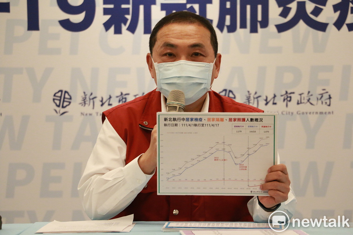 侯友宜建議中央檢討現行居隔配套規定，以因應未來疫情高峰需求。 圖：林昀真/攝