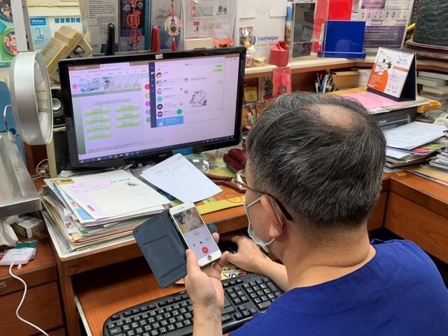 新北市動保處率先全國，推動讓居家照護者共居寵物可採用線上看診模式。 圖：新北市動保處提供