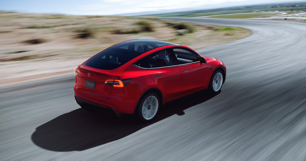 柏林超級工廠開工後，工廠主要生產Model Y車型的電動車。(圖為Model Y) 圖：取自特斯拉官網