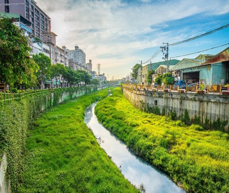 水利治水成果鴨母港溝。 圖：新北市水利局提供