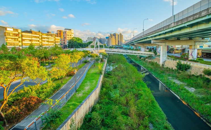 板橋母親之河湳仔溝整治後。 圖：新北市水利局提供