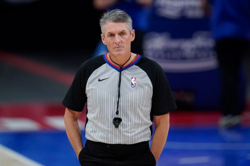 NBA知名裁判Scott Foster。 圖／美聯社／達志影像
