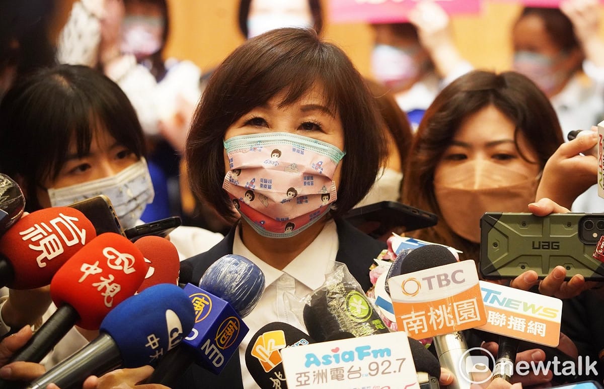 國民黨呂玉玲發出聲明，抗議國民黨中央「空降」張善政參選桃園。 圖：林昀真／攝（資料照）