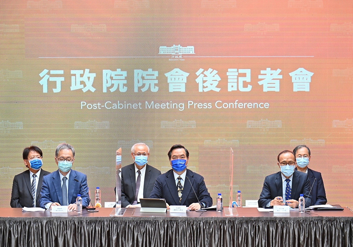 行政院會後記者會。 圖：行政院提供