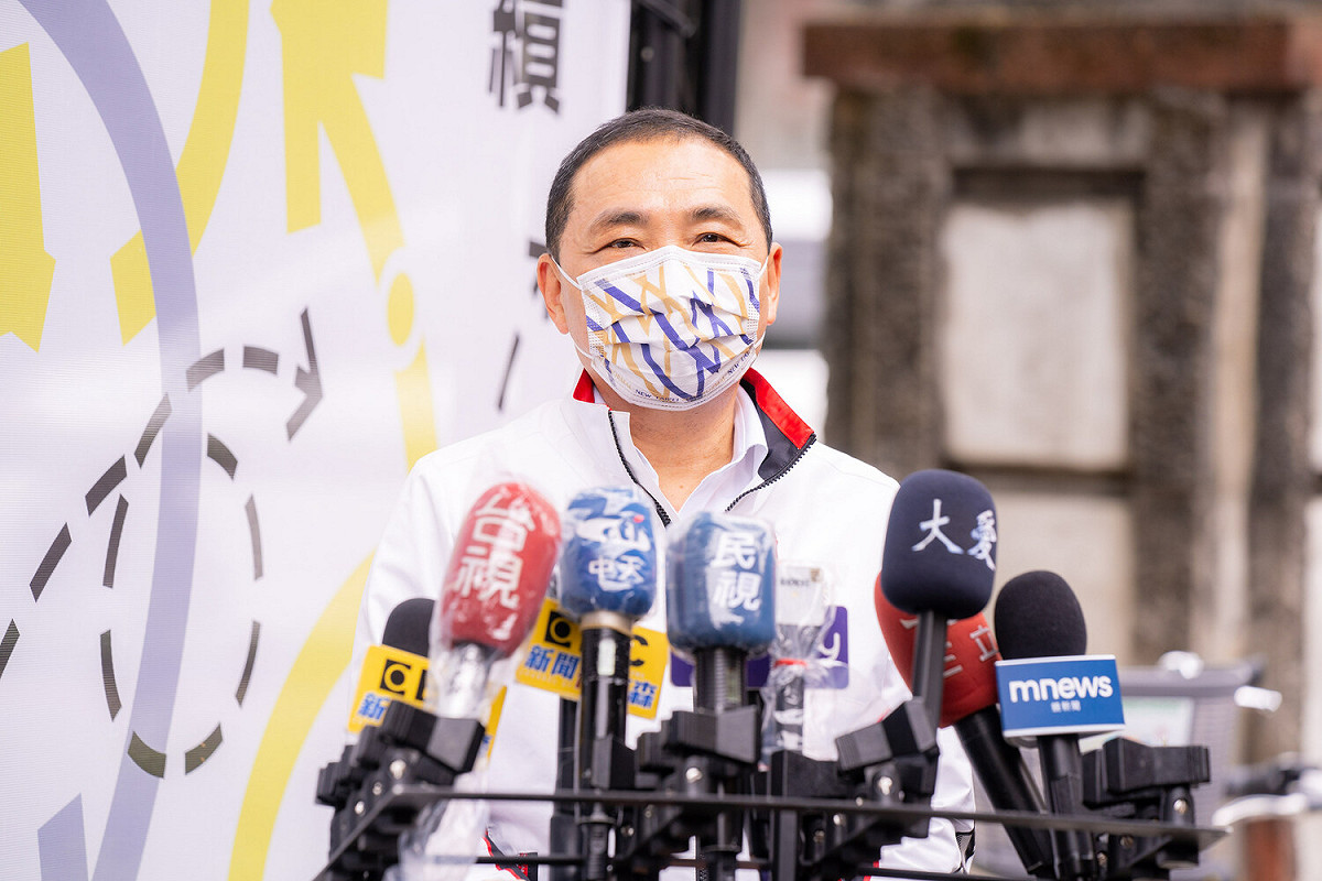 侯友宜表示，目前新北市莫德納疫苗庫存4.3萬劑，針對5月學童疫苗開打已有準備。 圖：林昀真/攝