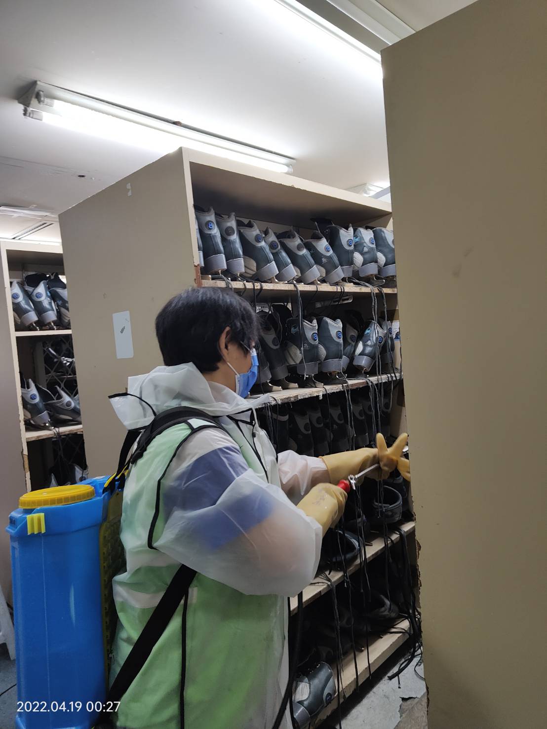小巨蛋場館清消。 圖：台北捷運公司／提供