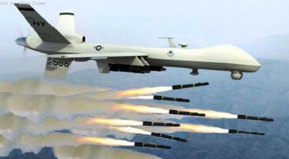 美國MQ－9「死神」（Reaper）無人機。(示意圖) 圖：擷取自羅正方臉書